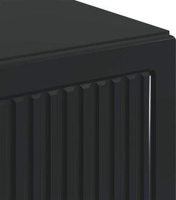 vidaXL Ντουλάπι Αποθήκευσης Μπάνιου EDE Μαύρο 59,5 x 31 x 80 εκ