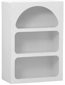 Βιβλιοθήκη-ραφιέρα Emersi mdf σε λευκή απόχρωση 70x35x100εκ 70x35x100 εκ.