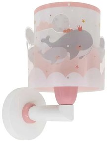Παιδική Απλίκα Φωτιστικό Τοίχου Whale Dreams Pink 15W E27 Ροζ 61179S ANGO-61179S-Ροζ 61179S