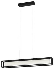 Eglo Gualajo Μοντέρνο Κρεμαστό Φωτιστικό Ράγα με Ενσωματωμένο LED σε Μαύρο Χρώμα 39629