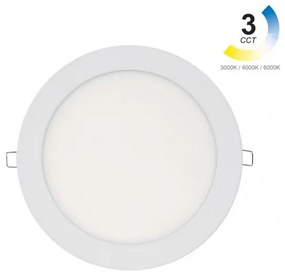 Φωτιστικό Πάνελ Χωνευτό LED 18W Λευκό 3CCT Slim Φ22cm 35-004333 Band  35-004333 Λευκό
