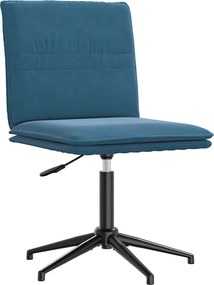 vidaXL Καρέκλες Τραπεζαρίας 2 τεμ. Μπλε Βελούδινες