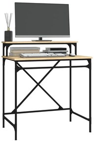 vidaXL Γραφείο Sonoma Δρυς 80x50x90 εκ. από Επεξεργασμένο Ξύλο