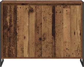 vidaXL Βοηθητικό ντουλάπι Παλιό Ξύλο 96,5 x 30 x 75 εκ