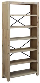 vidaXL Βιβλιοθήκη με 6 Επίπεδα 80x30x170 εκ. Μασίφ Ξύλο Ακακίας