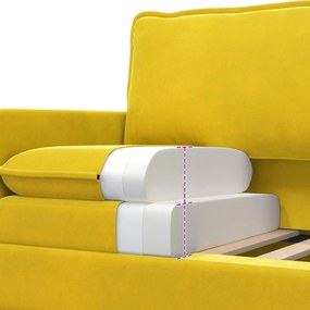 vidaXL Σετ Καναπέ 2 pcs Κίτρινο Βελούδο
