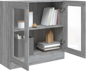vidaXL Βιτρίνα Γκρι Sonoma 82,5x30,5x80εκ. από Επεξεργασμένο Ξύλο