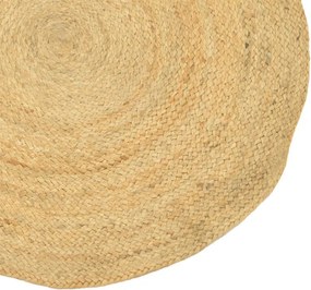 Χαλί Solon Inart φυσικό γιούτα 120x120x1εκ