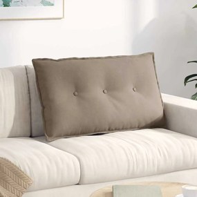 vidaXL Μαξιλάρι Πλάτης Taupe 80 x 50 cm Ύφασμα Μικροΐνας