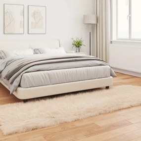 vidaXL Χαλί από τεχνητό πρόβειο δέρμα TAFALLA Μπεζ 80 x 250 cm