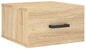 vidaXL Κομοδίνα Επιτοίχια 2 τεμ. Sonoma Δρυς 35 x 35 x 20 εκ.