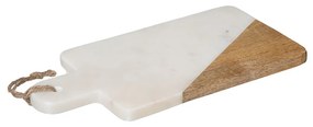 Πλατώ Σερβιρίσματος (15x30) S-D White Marble 173702A
