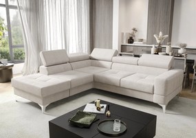 Γωνιακός καναπές Soreko Plus-Εκρού-Δεξιά