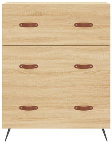Συρταριέρα Sonoma Δρυς 69,5 x 34 x 90 εκ. από Επεξεργ. Ξύλο - Καφέ