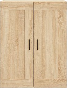 vidaXL Ντουλάπι Sonoma δρυς 69,5 x 34 x 180 εκ. από Επεξεργασμένο Ξύλο