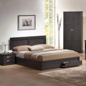 Bed Capri  With 2 drawers Zebrano 150x200