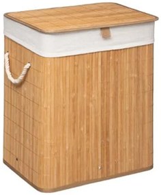 Καλάθι απλύτων Natural χρώμα φυσικό-λευκό 40x30x50εκ 199-000056 Pakoworld 199-000056 Λευκό
