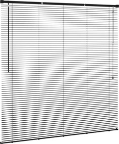 vidaXL Βενετσιάνικη Σκίαση Μαύρο 150 x 140 εκ. PVC