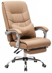 Καρέκλα γραφείου Mesa 313, Beige, 112x65x78cm, 22 kg, Με μπράτσα, Με ρόδες, Μηχανισμός καρέκλας: Κλίση | Epipla1.gr
