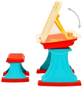 vidaXL Παιδικό Γραφείο &amp; Καβαλέτο Ρυθμιζόμενα