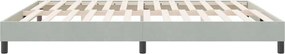 vidaXL Box Spring κρεβάτι χωρίς στρώμα ανοιχτό γκρι Βελούδινο
