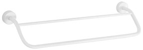 Κρεμάστρα Πετσέτας Διπλή Moderno 226266 60cm White Mat Karag Stainless Steel