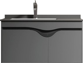 Martin Diva 80 Anthracite Plywood - Βαση Επιπλου με Νιπτήρα