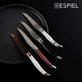 ANTIQUE CUT ΜΑΧΑΙΡΙ STEAK ΜΑΥΡΗ ΛΑΒΗ - NEW BLADE- SS420 1,5MM 23EK ΣΕΤ 12 τμχ - Espiel