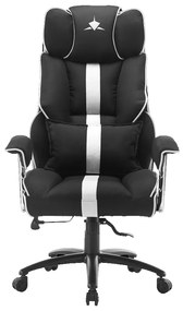 WHITE SHARK EXTRA SOFT GAMING CHAIR BLACK-WHITE LE MANS