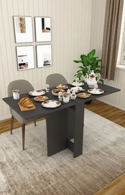 Stewehome Πτυσσόμενο Τραπέζι Κουζίνας MDF 133x75x75 cm