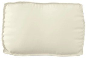 vidaXL Μαξιλάρι Παλέτας για πλάτη Κρεμ 70x40x12 εκ. ύφασμα Oxford
