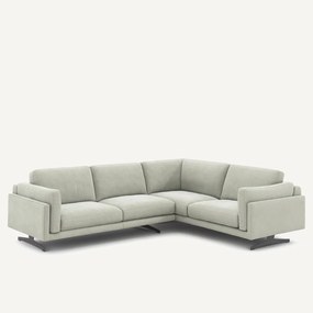 Γωνιακός καναπές από βελούδο stonewashed, CESAR