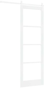 vidaXL Συρόμενη Πόρτα Λευκό 78 x 232 cm Μασίφ ξύλο πεύκου