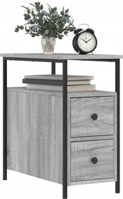 vidaXL Κομοδίνα 2 τεμ. Γκρι Sonoma 30 x 60 x 60 εκ. από Επεξεργ. Ξύλο