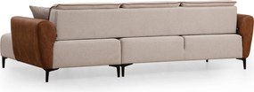 Corner Sofa-Bed Aren Right - Beige, Cinnamon Beige
Cinnamon
