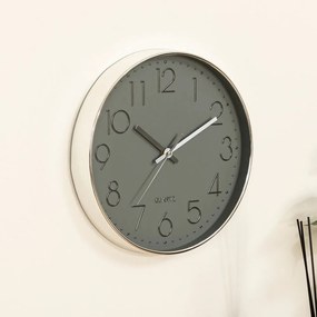 Ρολόι Τοίχου (Φ30) Αθόρυβο A-S Grey 167038B