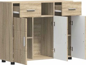 vidaXL Ξύλινο Ντουλάπι Δρύς Sonoma Επεξεργασμένο Ξύλο