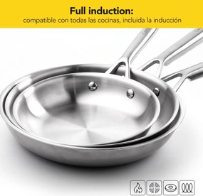 Τηγάνι Castey E-S30 Γκρι Ανοξείδωτο ατσάλι Ø 30 cm