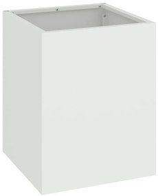 vidaXL Γλάστρα Κήπου Λευκό 32 x 32 x 40 εκ. Κρύα έλαση από χάλυβα