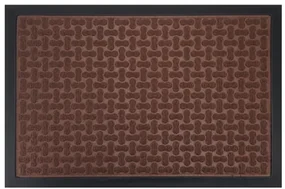 HOME USE πατάκι εισόδου HUH-0211, αντιολισθητικό, 60x40cm, 5mm πάχος, καφέ