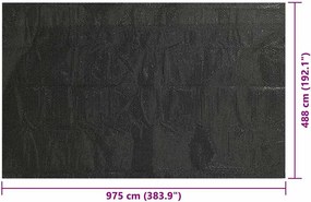 VidaXL Ηλιακό Κάλυμα Πισίνας 975 x 488 cm 0,1 mm τετράγωνο 0,1 mm PE