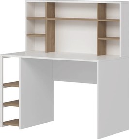 Γραφείο Λευκό / Καρυδί FLIRUFI 120x60x130