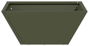 vidaXL Γλάστρα Κήπου Λαδί 35 x 35 x 15 εκ. Ατσάλι