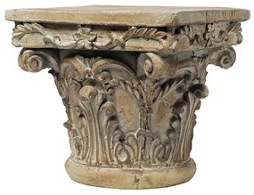 Artekko Pedestal Διακοσμητικό Βάθρο Ανθοστήλη από Μαγνήσιο Μπεζ (25.4x25.4x22.9)cm Artekko 73379