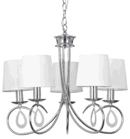 Φωτιστικό Οροφής Textile TNK81490CR5P White Metal, Fabric