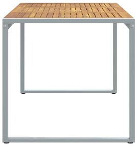 vidaXL Τραπέζι Κήπου για Φαγητό Γκρι 180 x 90 x 75 cm