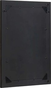 vidaXL Καθρέφτης Μπάνιου Μαύρο και Ασημί 70 x 50 x 2,5 εκ.