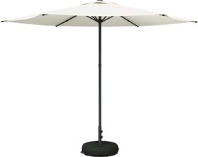 vidaXL Ομπρέλα Κήπου με Βάση 300 x 300 cm Πολυεστέρας Ορθογώνιος Κρεμ