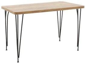 Τραπέζι Bruce pakoworld καρυδί-μαύρο  120x73x73εκ Model: 197-000140