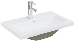 vidaXL Σετ Επίπλων Μπάνιου Λευκό από Επεξεργασμένο Ξύλο